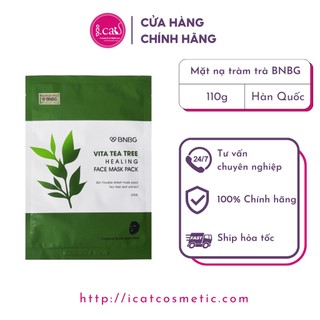 [Full Tem - Hàng Nhập Khẩu] Mặt Nạ Giấy Chiết Xuất Tràm Trà Dành Cho Da Mụn BNBG Vita Tea Tree Healing Facial Mask 30ml