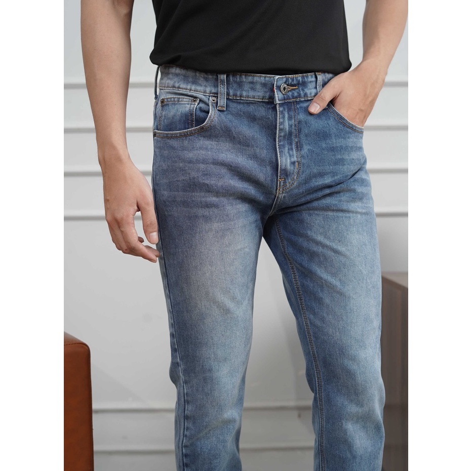 Quần jean nam xanh nhạt JONATHAN QJ047 vải denim cao cấp co dãn nhẹ 4 chiều, form dáng chuẩn đẹp, trẻ trung, hottrend