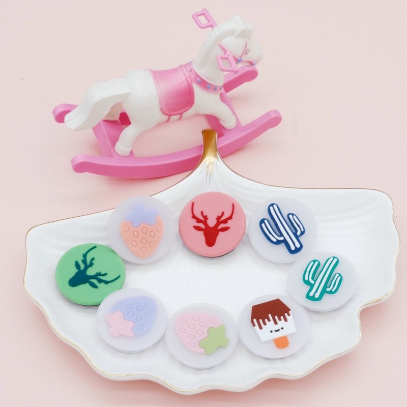 Giá Đỡ Điện Thoại Bằng Silicon Kiểu Dáng Hoạt Hình 3d Dễ Thương