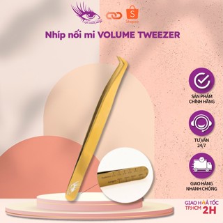 Nhíp nối mi VOLUME TWEEZER - Nhíp nối mi Volume Chính hãng mạ vàng cao cấp mới Hoa Beauty Lashes