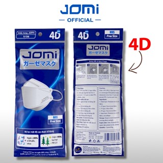 Khẩu trang y tế KF94 4D Jomi lọc bụi mịn túi 5 cái NPP JOMI Official store Việt Nam