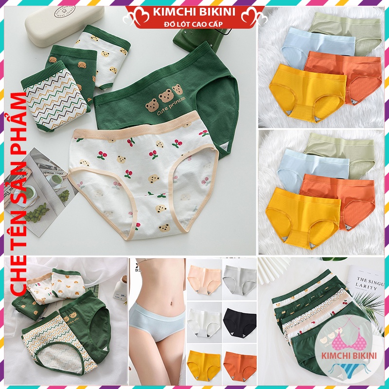 Quần Lót Mát Vải Mềm Thoáng Khí Thấm Hút Mồ Hôi KIMCHIBIKINI quần lót cotton nữ mẫu mã đa dạng với nhiều màu sắc