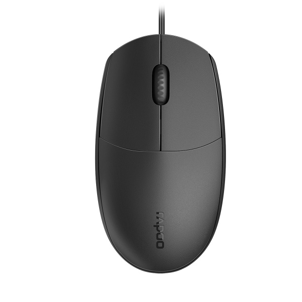 Chuột máy tính có dây Rapoo N100 độ phân giải 1600dpi dùng cho văn phòng kết nối qua cổng USB Bexal RP00