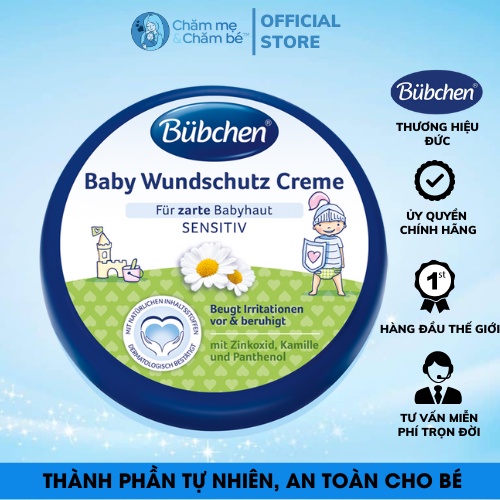 Kem hăm hoa cúc La Mã Bubchen Baby Wundschutz Creme 150ml. Chính hãng Bubchen, Đức
