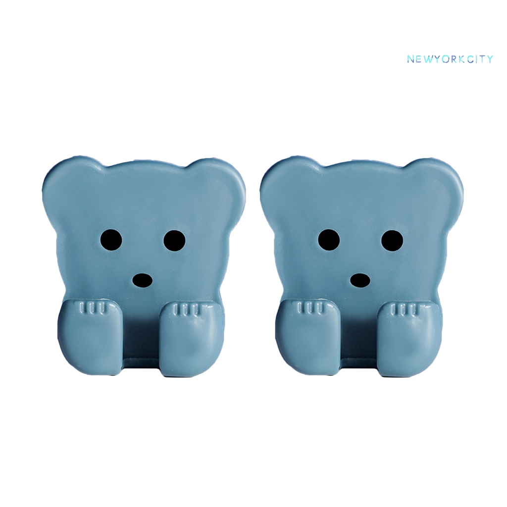 Bộ 2 Móc Treo Phích Cắm Điện Đa Năng Không Cần Khoan Lỗ Kiểu Hoạt Hình Dễ Thương