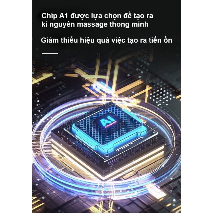 Máy massage giãn cơ cầm tay mini booster  L608 sử dụng 8 đầu 6 chế độ massa chuyên sâu giúp giảm đau nhức mỏi cơ...