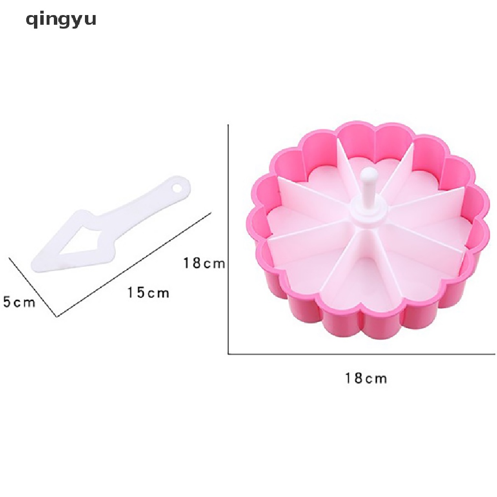 1 Khuôn Làm Sushi 8 Ngăn Hình Trái Tim Bằng Nhựa PP