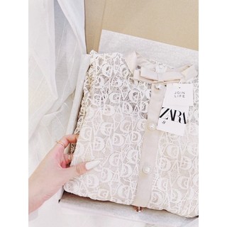 Váy ren Cd phối nơ vai cúc ngọc