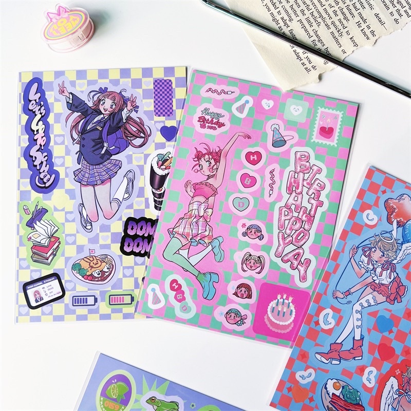 Tấm Sticker dán Domi