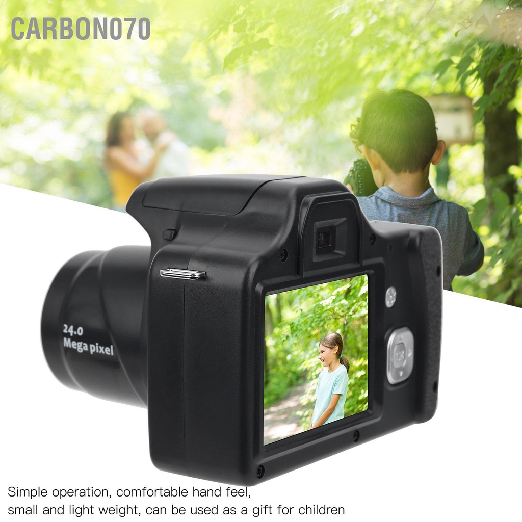 [Hàng Sẵn] Máy Ảnh Kỹ Thuật Số 3.0 in Màn hình LCD 18X Zoom HD SLR Tiêu cự dài cầm tay【Carbon070】