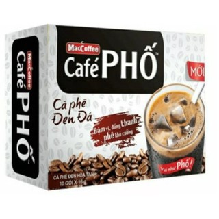 Cà Phê Phố Đen Đá (10 gói x 16g) - Hàng Tách KM có dính Keo