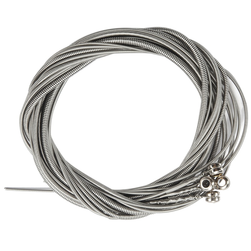Bộ 4 Dây Đàn Guitar Bass Bằng Thép Không Gỉ Mạ Bạc