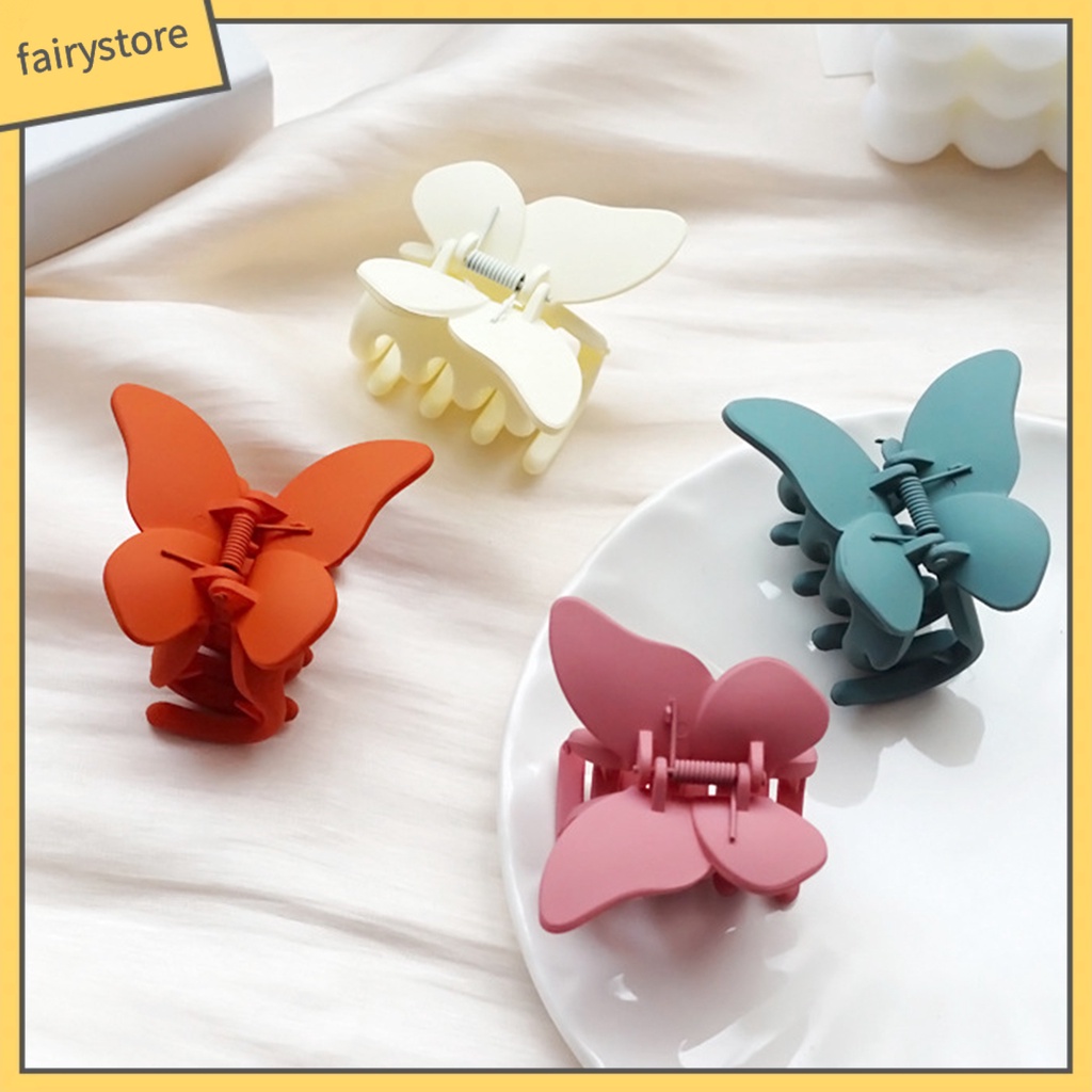 Kẹp Tóc Màu Trơn Chống Trượt Kiểu Dáng Đơn Giản Cho Nữ