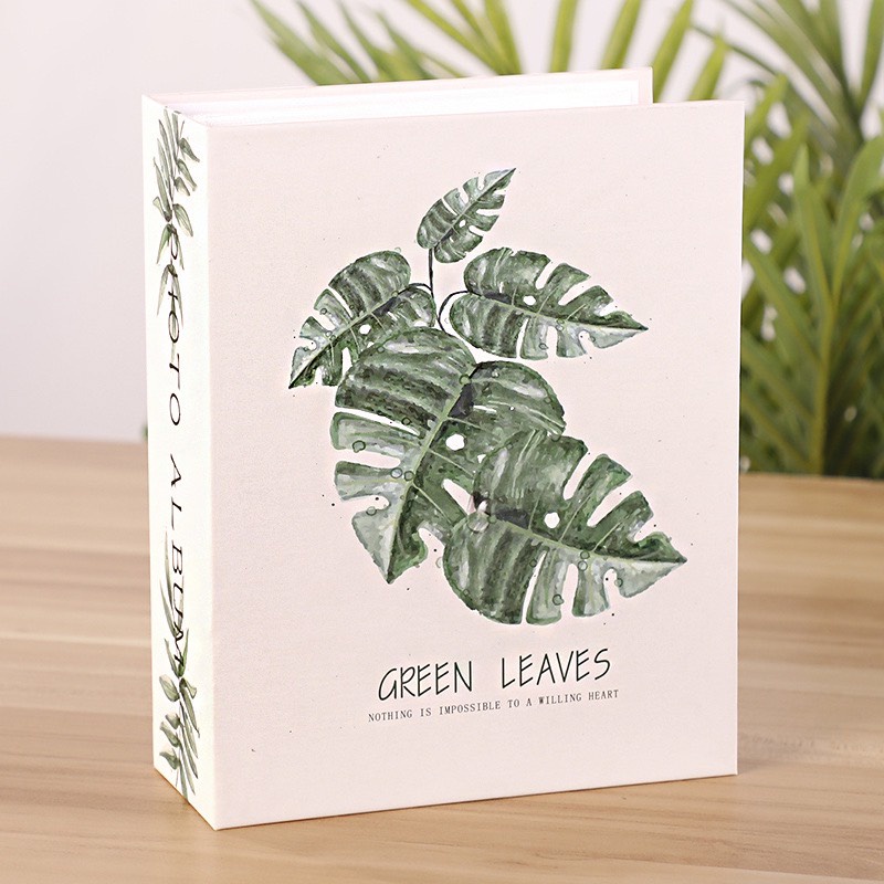 Album đựng ảnh 10x15, 13x18 đựng được 100 ảnh bìa lá Vintage siêu đẹp tại VPP Minh Trường
