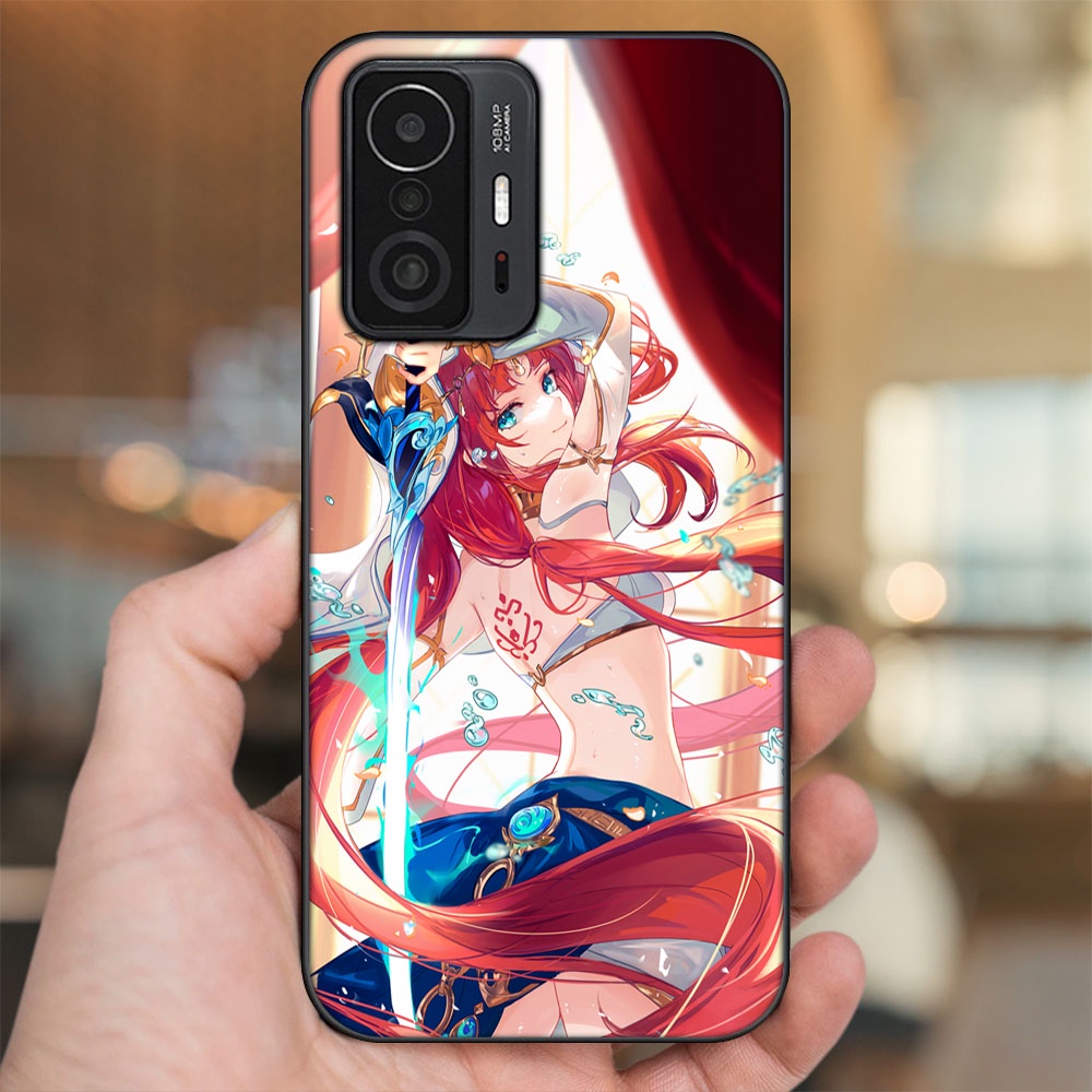 Ốp lưng Xiaomi 11T Pro 5G viền đen in hình Nilou Genshin Impact