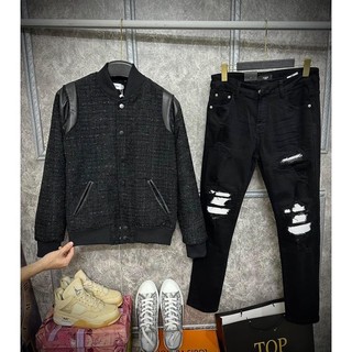 Áo Khoác Teddy Jacket Dạ Tweed