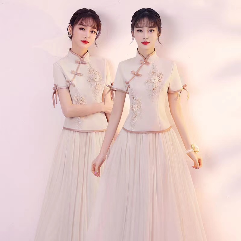 Đầm Sườn Xám plus size S-4XL Phong Cách Trung Hoa