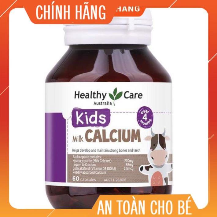Kẹo nhai Canxi Vitamin D3 Healthy Care 🔥𝐍𝐄𝐖🔥 cho trẻ từ 6 tháng tuổi chính hãng Úc mẫu mới kenbomsho