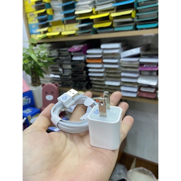 Bộ Sạc Cáp Táo công suất 5W chất lượng tốt cho ip 5 6 6plus 7 7plus 8plus xs x xmax 11 12 13-14 pro promax