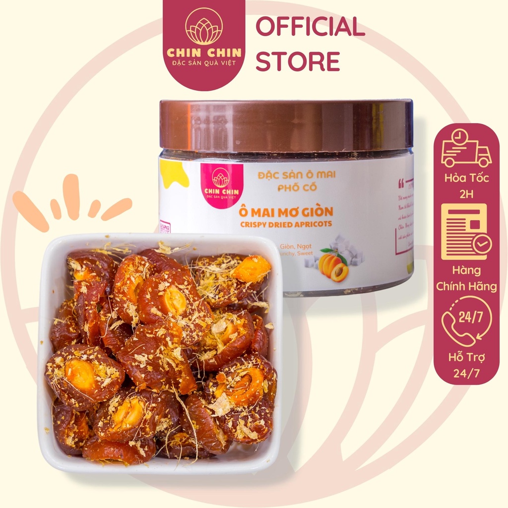 Ô MAI MƠ GIÒN CHIN CHIN CHUA NGỌT TÚI HỘP 100G - 250G ĐẶC SẢN HÀ NỘI