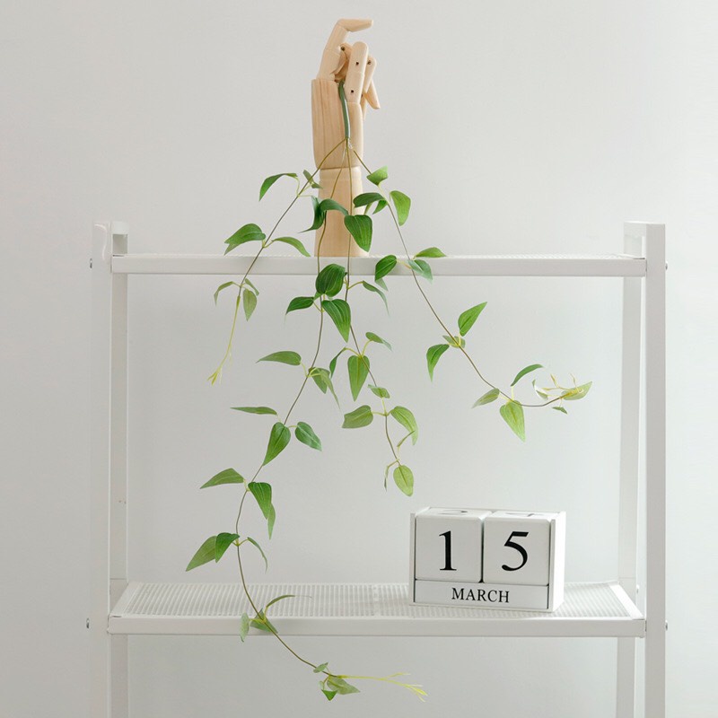 Chùm cỏ ngọc xanh mát dài 85cm điểm bình hoa, trang trí,decor nhà cửa