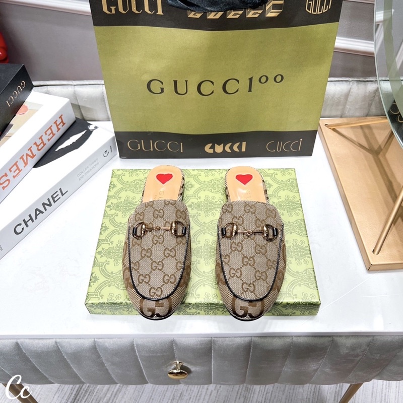 Sục Gucci Hoạ Tiết Nâu Full Size 35-39  -  By Anh Dinh Phuong