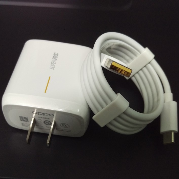 Combo Bộ Cục Củ Sạc Oppo 65W và Dây Cáp Sạc Type C 5A Cho Oppo, Realme, Reno, Xiaomi, Vivo