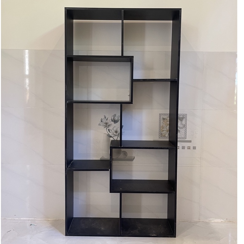 Kệ sách gỗ đứng để sàn đa tầng nhiều ngăn kệ gỗ chữ u đa năng chất liệu MDF hiện đại