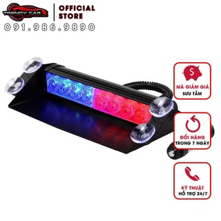 Đèn Led chớp xanh đỏ để taplo xe hơi, đèn nháy xin vượt ô tô,bản cao cấp công suất lớn vỏ bằng kim loại 🎁