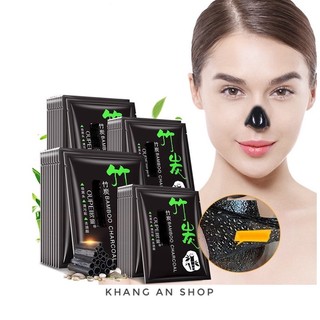 Combo 10 gói mặt nạ lột mụn đầu đen than tre Bamboo Charcoal O'upei