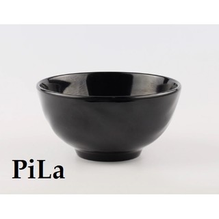 Bát ăn cơm đen, chén ăn cơm màu đen melamine