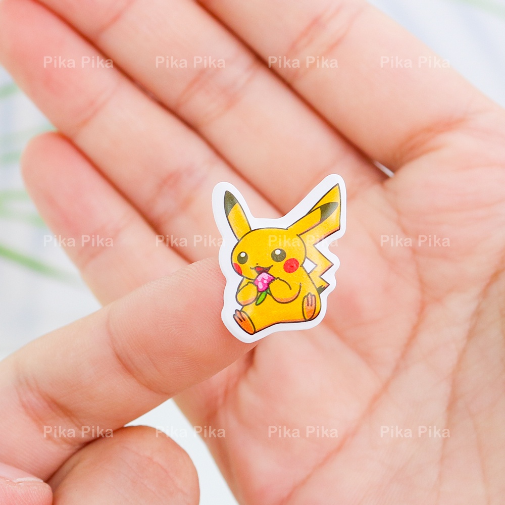 Một tấm sticker 3D chống nước PIKACHU POKEMON dễ thương cute PK0051 TooYoo