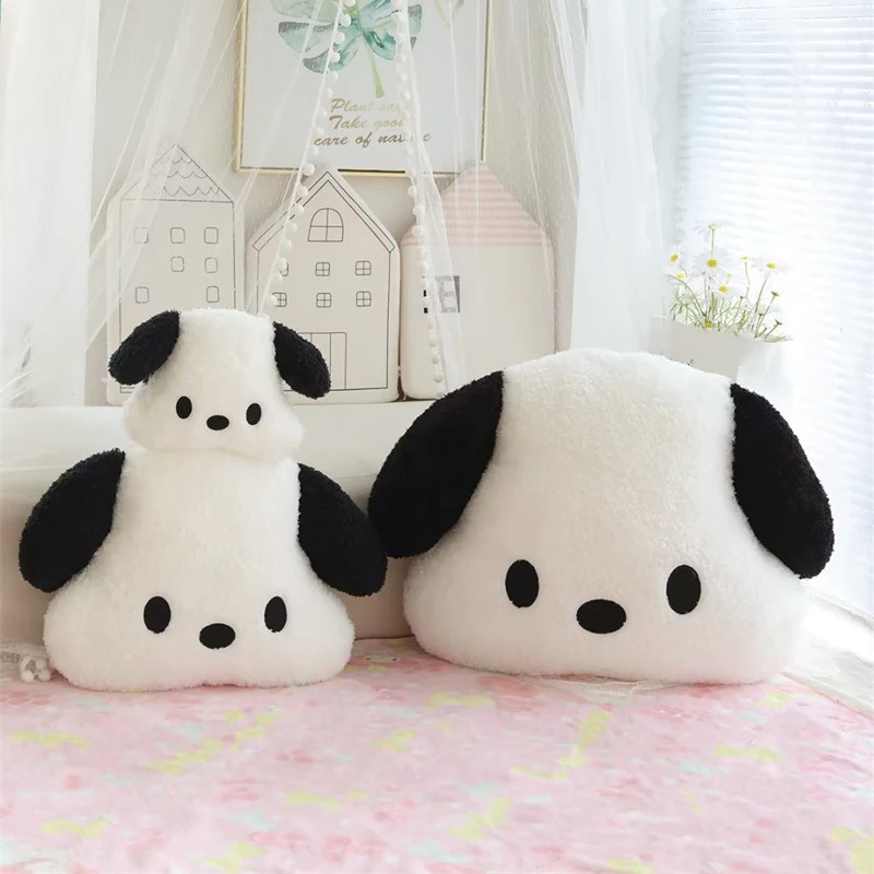 Gối Tựa Đầu + Tựa Lưng Bông Mềm Hình Chó Dễ Thương Cho Xe Hơi