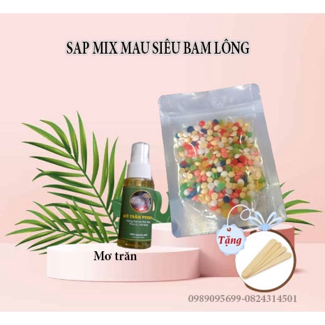 [Sáp Mix Siêu Bám Lông]  đủ màu sắc bám lông cực tốt + Mỡ Trăn tặng que