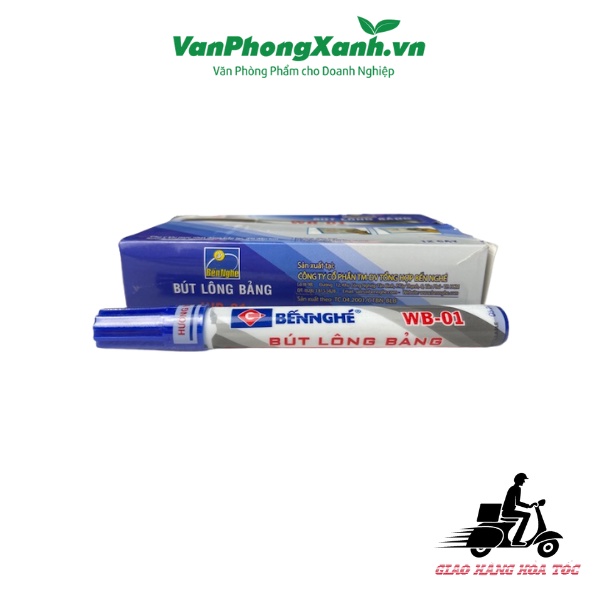 Bút Lông Bảng Bến Nghé WB01 - Màu Xanh/Đen