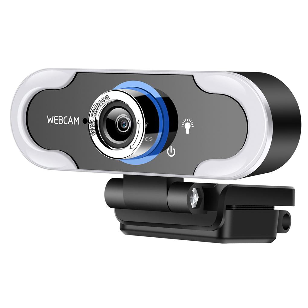 Camera USB 1080P Đèn LED Trắng 5500K Có Micro Hình Tam Giác Mới Cho Máy Tính