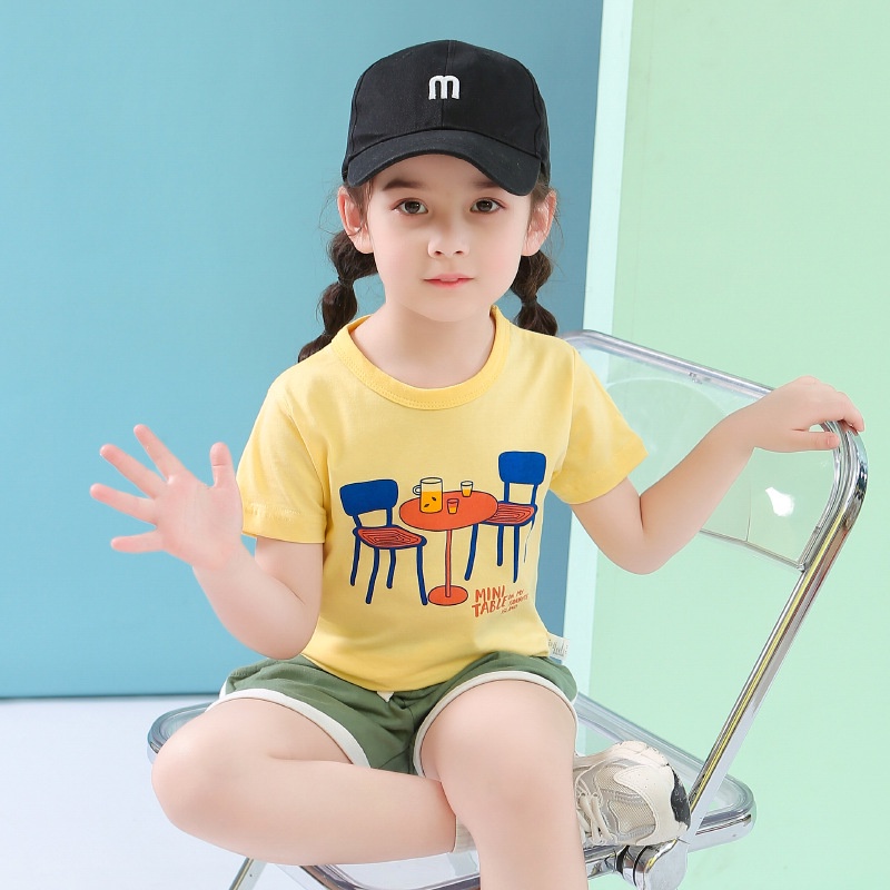 Áo thun bé gái cộc tay hàn quốc thời trang trẻ em mùa hè cho bé từ 2 đến 8 tuổi Bigkids