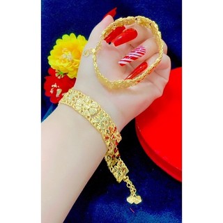 Lắc tay nữ mạ vàng 24 cao cấp mẫu mới về