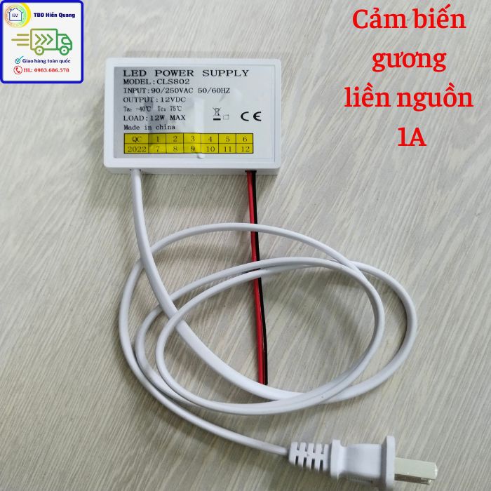 Công tắc cảm biến gương led liền nguồn