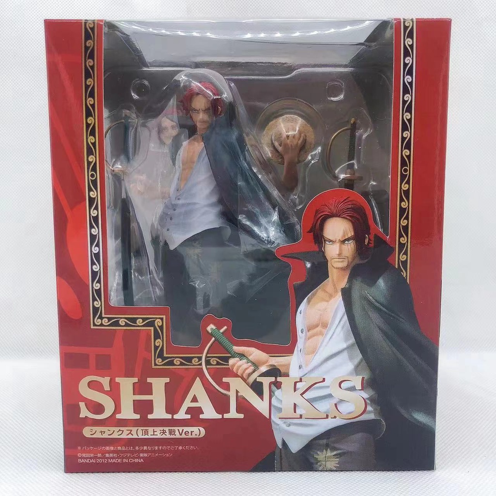 19 cm Mô hình Tứ hoàng Shanks tóc đỏ One piece