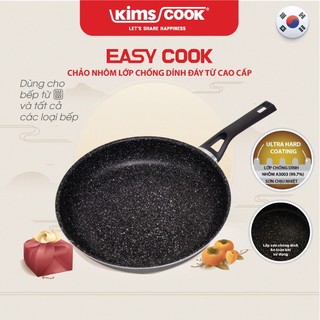 Chảo Easy Cook hợp kim nhôm chống dính vân đá đáy từ KIMS COOK