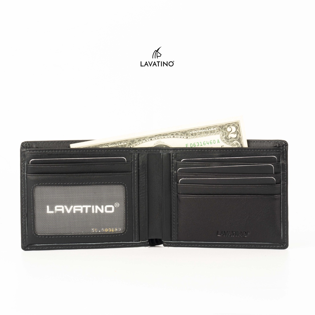 Ví bóp nam Classic 04 da bò mềm có ngăn khóa kéo phong cách đơn giản, tặng kèm phụ kiện gói quà và bảo hành chính hãng L