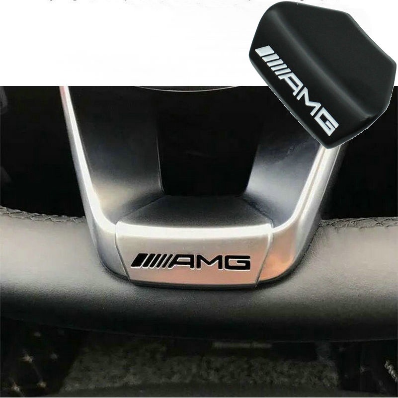 Benz AMG Vô Lăng sequins Lớp C Cấp E E300 Sửa Đổi AMG Tiêu Chuẩn Nội Thất Cắt Miếng Dán Logo Tự Động