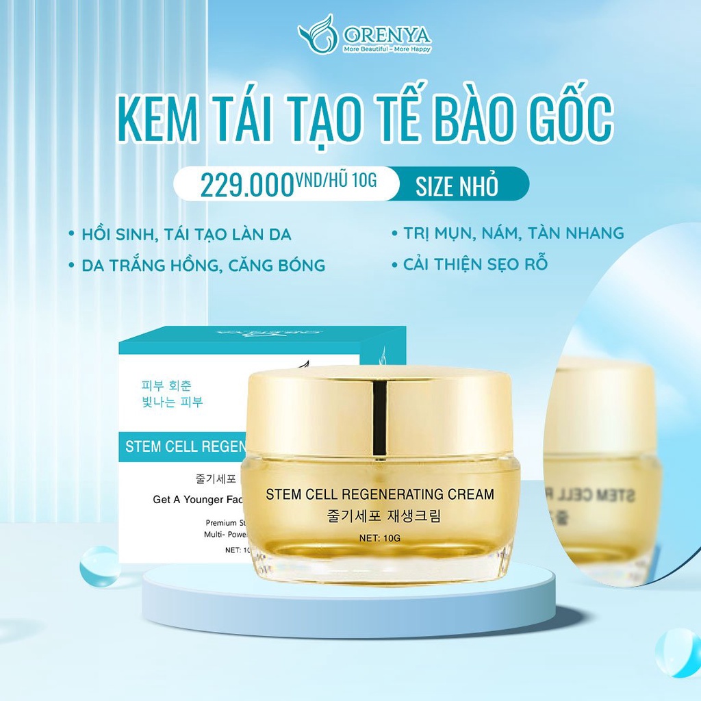 Kem Tái Tạo Tế Bào gốc - Phục Hồi Các Tế Bào Da Hư Tổn🌱 Làm Mờ Sẹo Rỗ, Sẹo Do Mụn