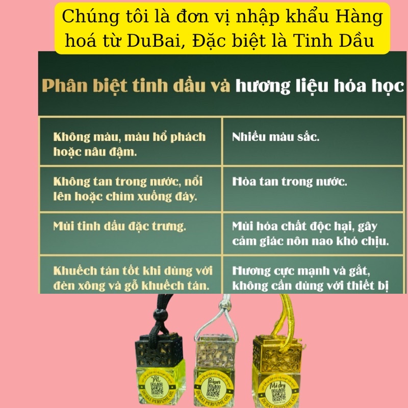 Tinh dầu Dubai treo xe ô tô treo tủ quần áo khử mùi tạo hương thơm | BigBuy360 - bigbuy360.vn