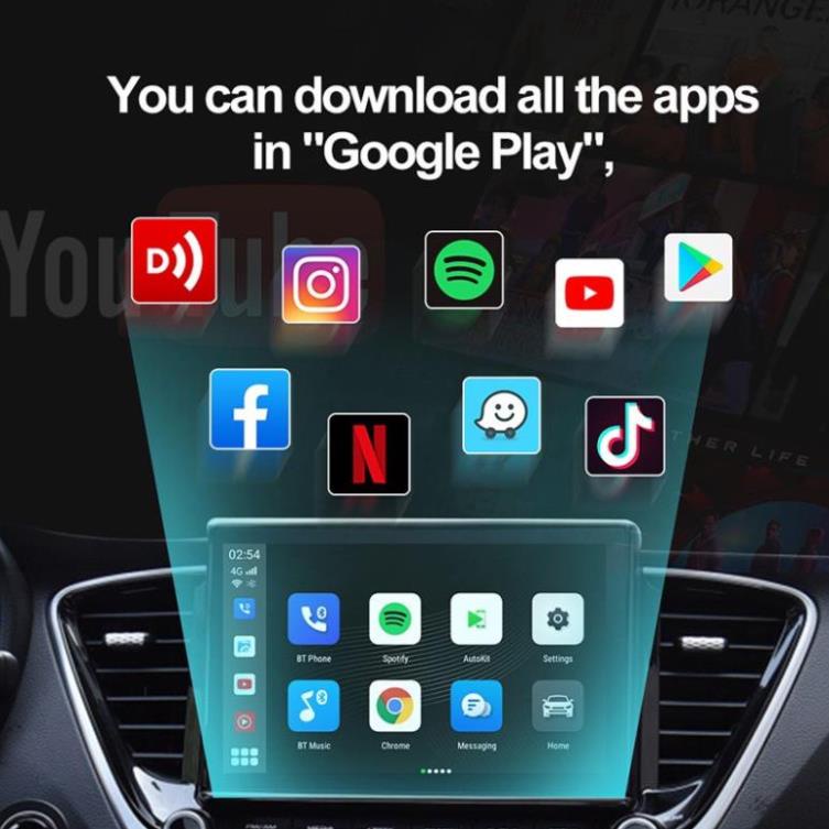 Android Box 2022 cho màn hình zin trên ô tô có Carplay - Hàng chính hãng Carlin Kit