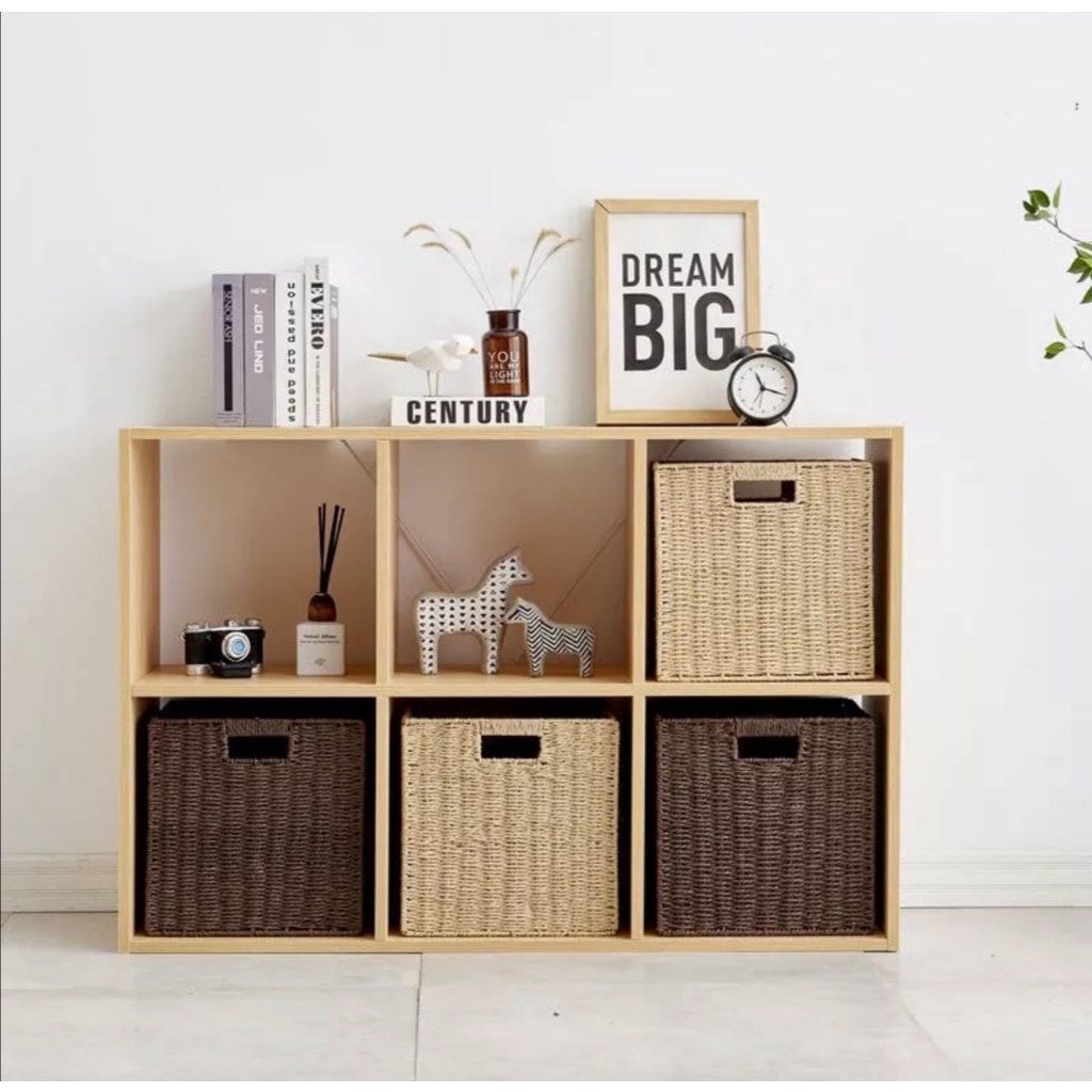 Kệ gỗ tổ ong 2-3-4 tầng. Kệ gỗ nội thất ô vuông. Gỗ MDF cao cấp. Màu Vân gỗ