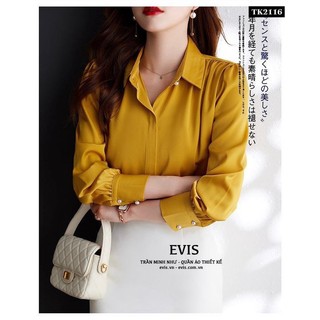 [EVIS.VN] Áo sơ mi công sở chất lụa sang chảnh TK2117