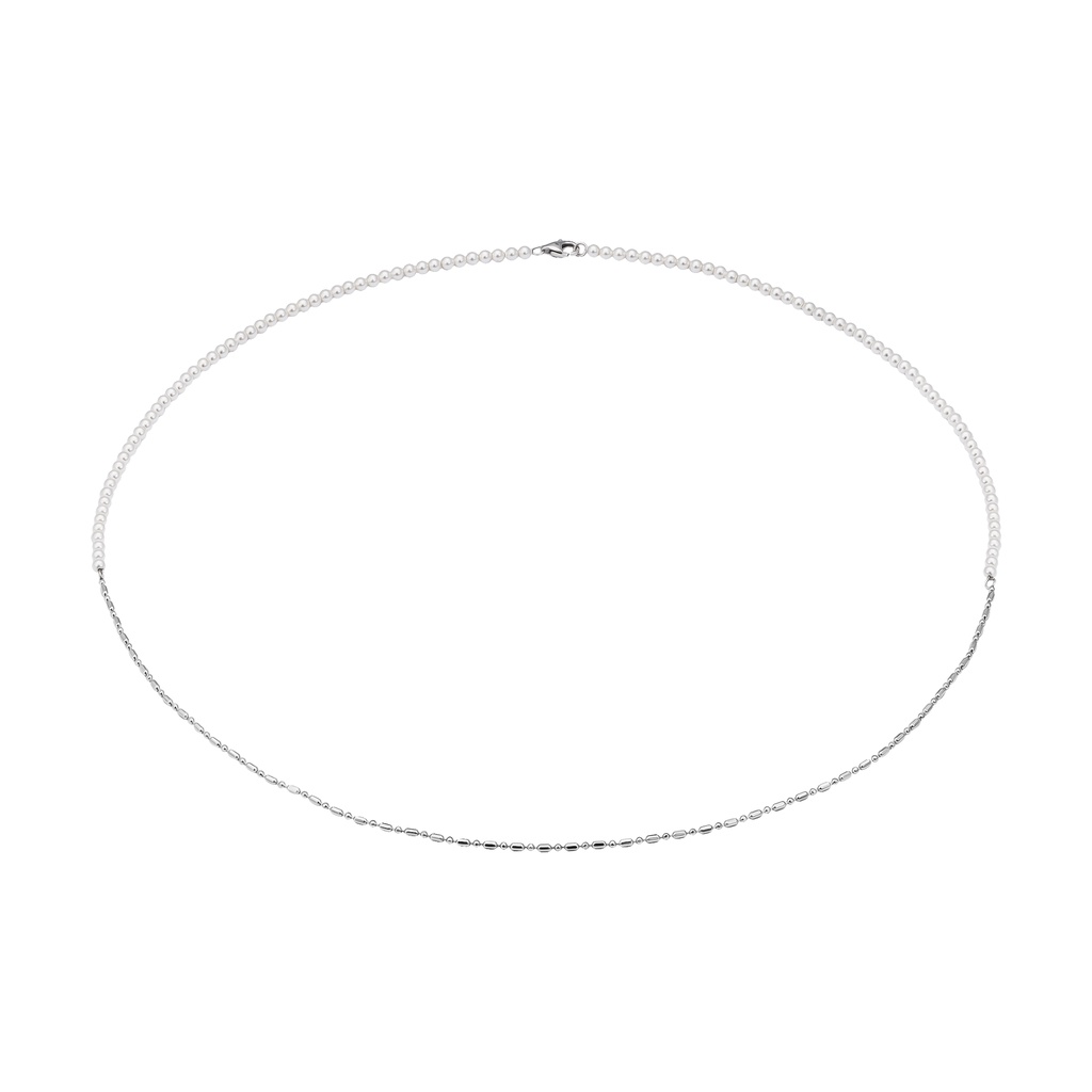 Dây cổ Bạc đính ngọc trai Style x Chou Chou NH00W000005