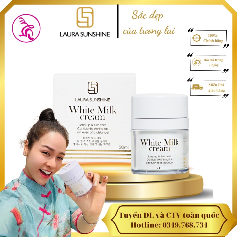 Kem sữa trắng da mặt ban ngày Nhật Kim Anh - Laura Sunshine White Milk Cream